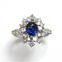 Anillo Damiani Mujer Mimosa in Oro blanco Zaffiro 1.20 Ct 81077403 - 81077403